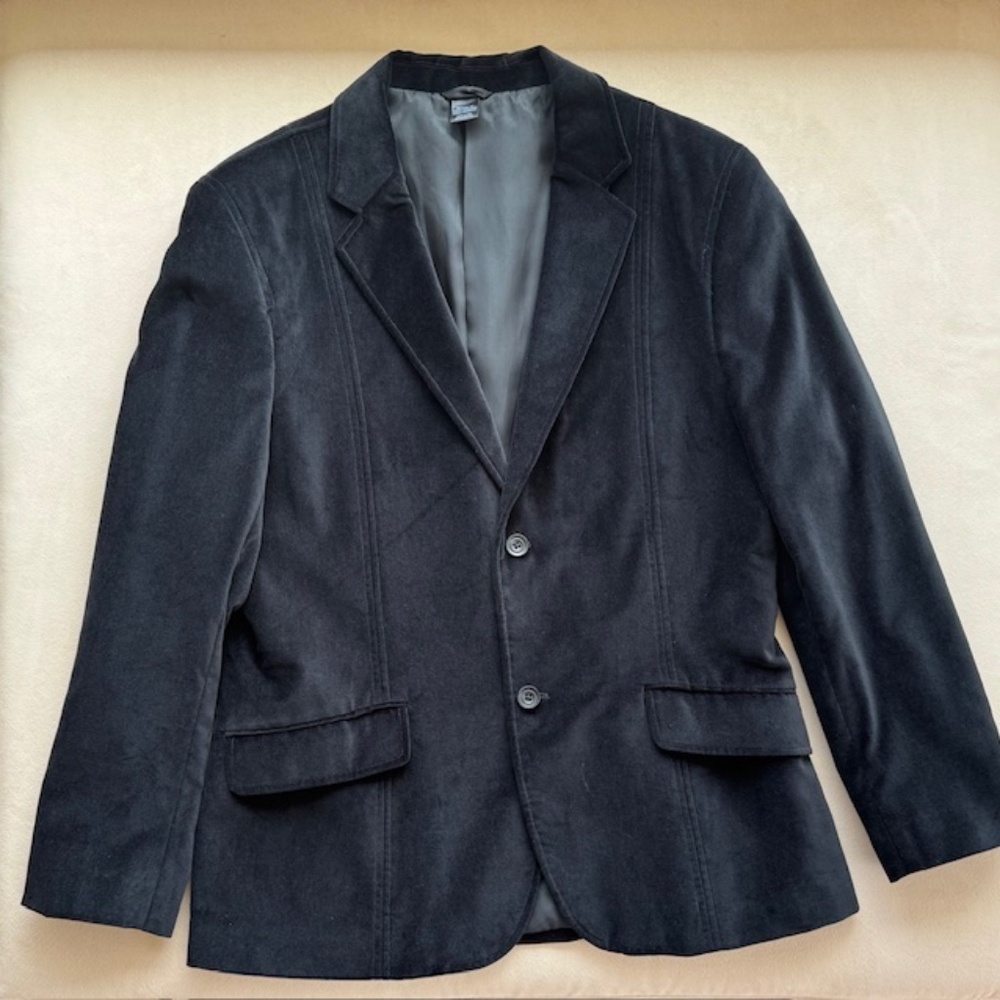 Claiborne Mens Sport Coat/Blazer - Black Velvet - Size 42S